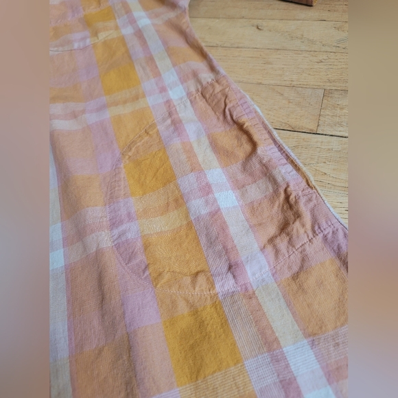 Prana Deryn Collar Plaid Dress, Size Medium - Picture 9 of 15